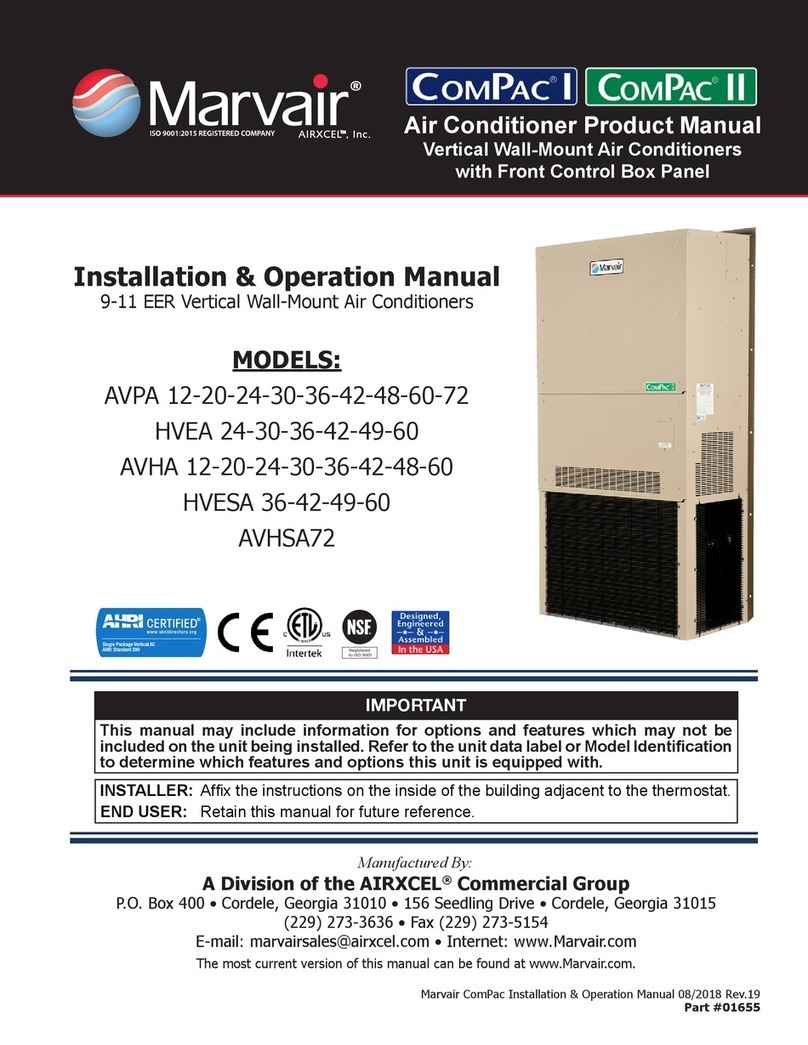 Airxcel Marvair ComPac I User manual
