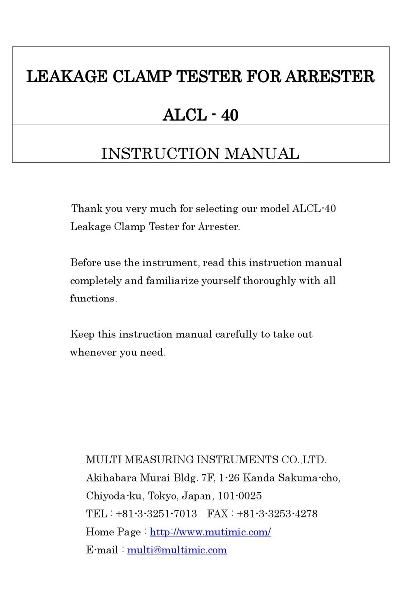 MULTI MEASURING INSTRUMENTS ALCL-40 User manual