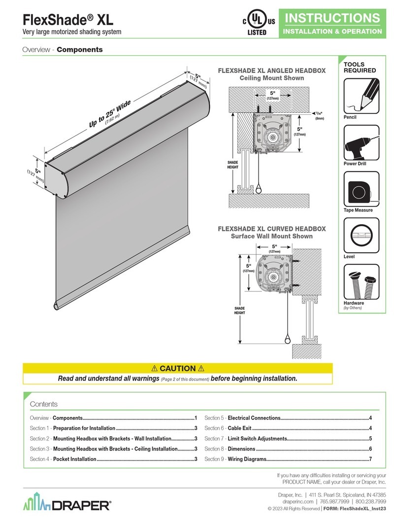 Draper FlexShade XL User manual