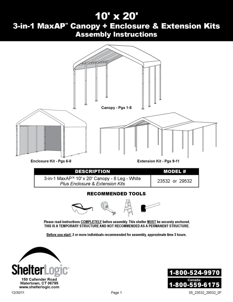 ShelterLogic MaxAP 3-in-1 User manual