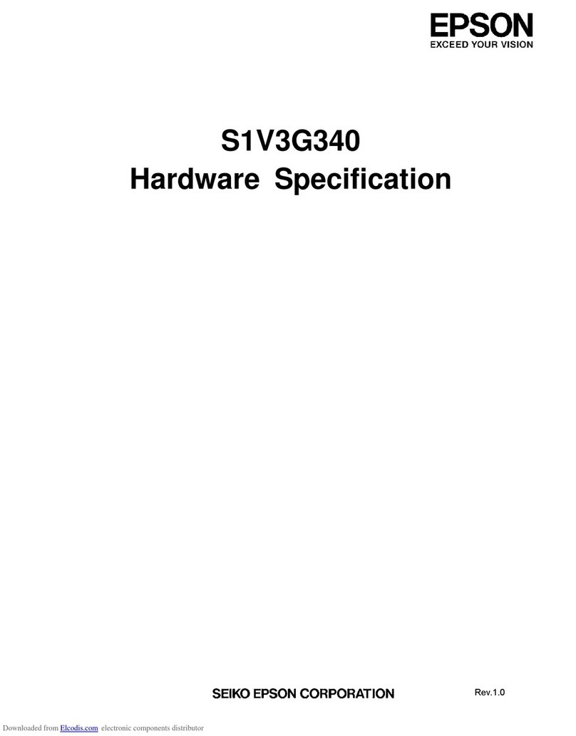 Epson S1V3G340 User manual