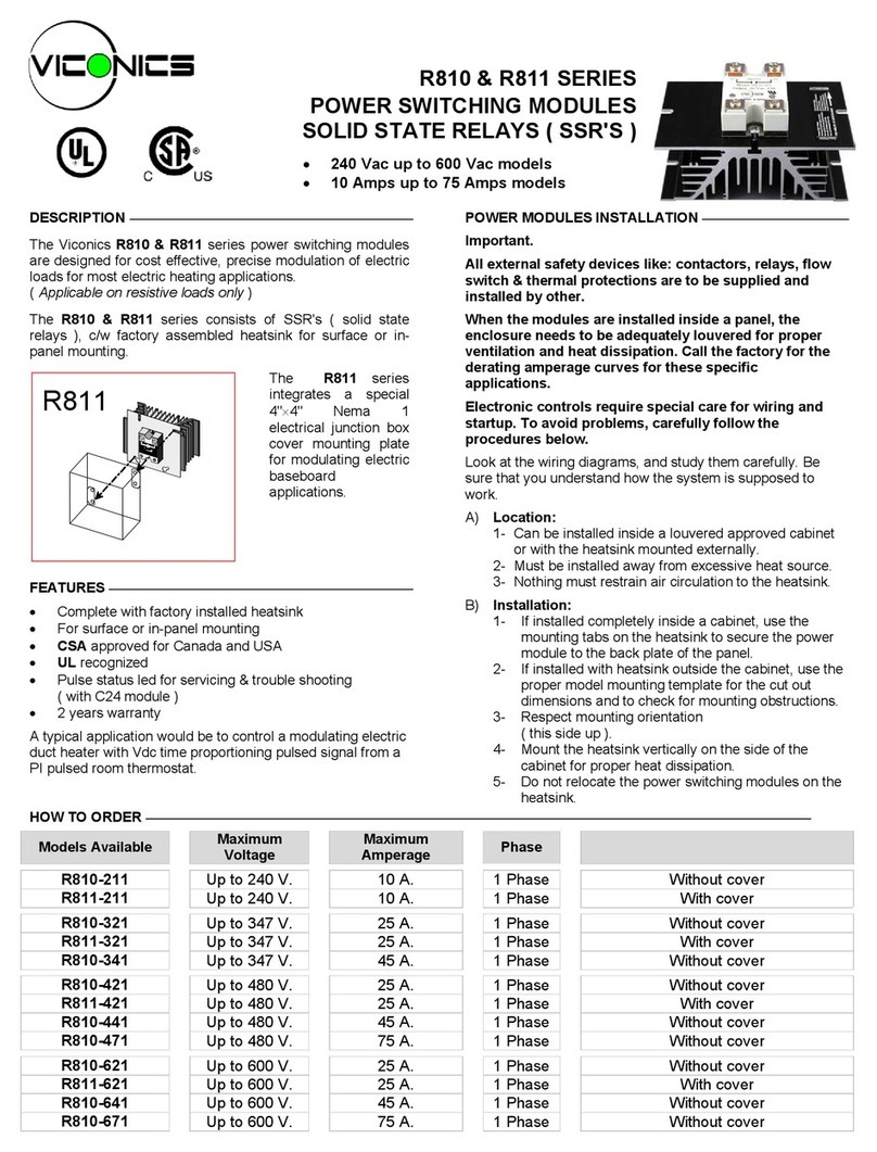 Viconics R810 Series instruction manual