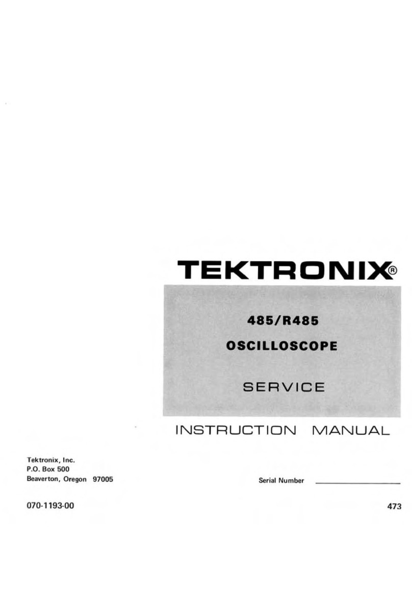 Tektronix 485 User manual