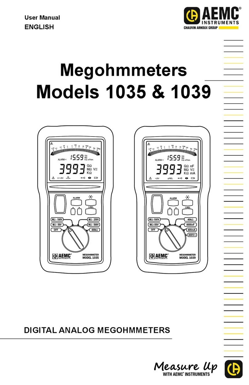 Chauvin Arnoux AEMC 1035 user manual