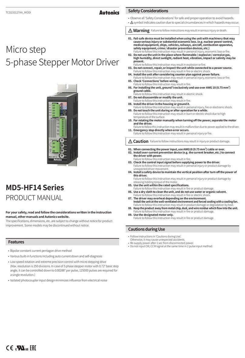 Autonics MD5-HF14 Series User manual