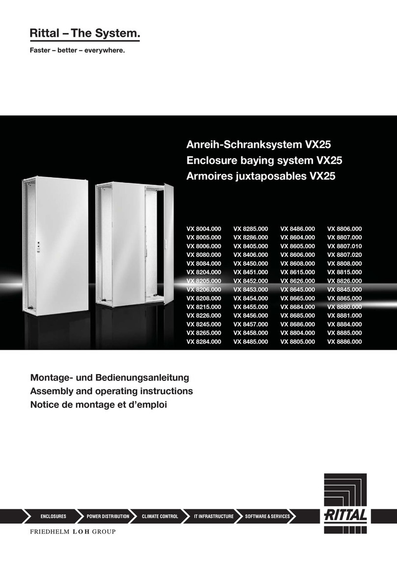 Rittal VX 8807.010 Assembly and operating instructions Rittal VX 8807.010 Assembly and operating instructions