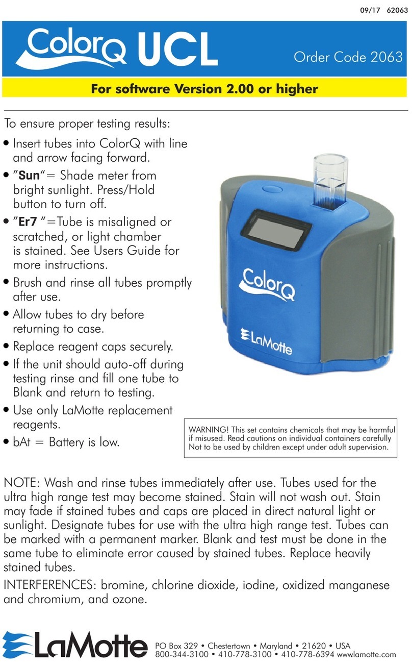 LaMotte ColorQ quick start guide