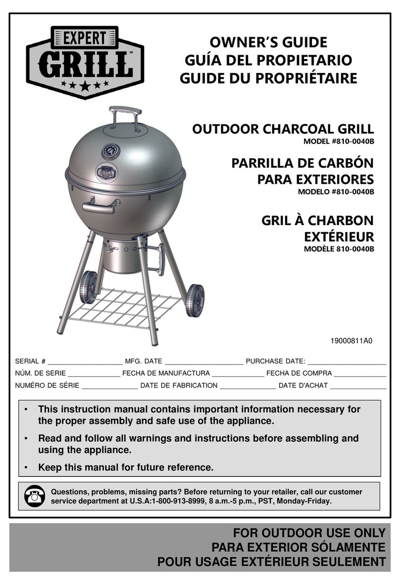EXPERT GRILL 810-0040B owner's guide EXPERT GRILL 810-0040B owner's guide