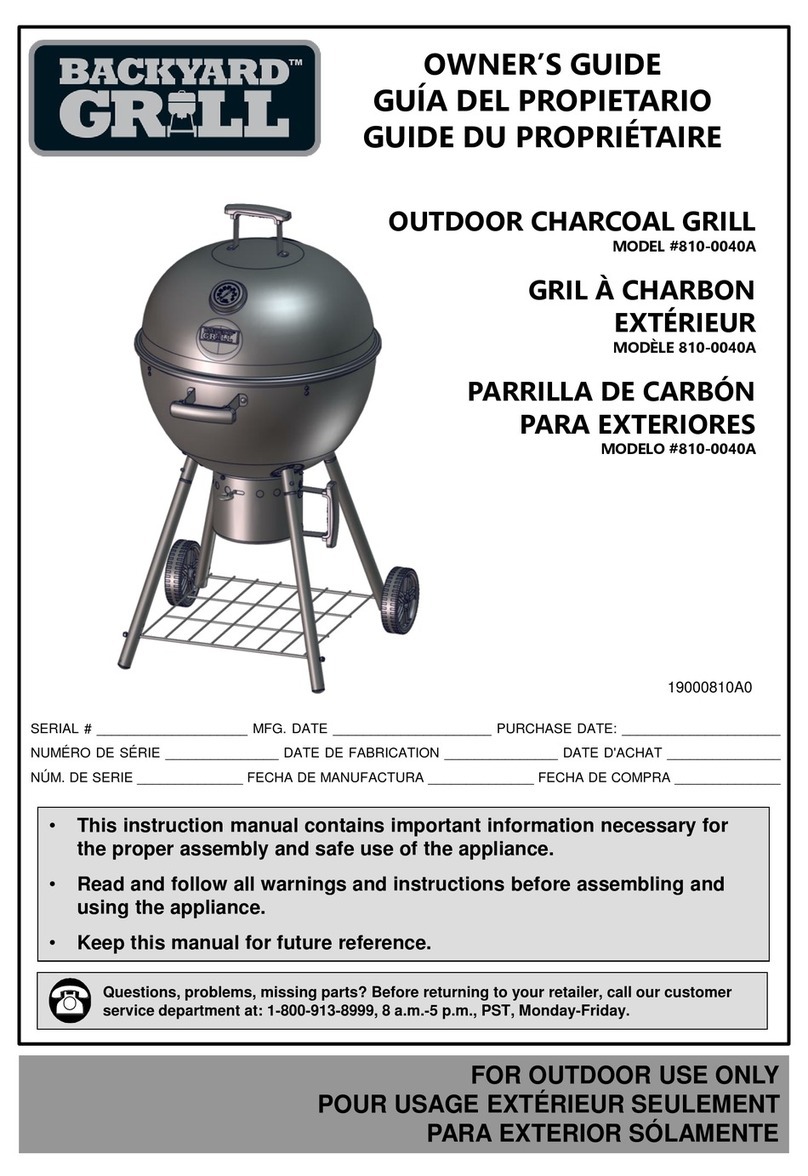 Backyard 810-0040A User manual