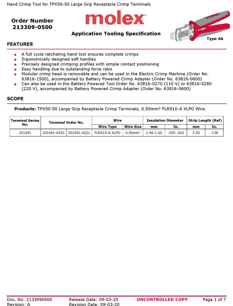 molex TPX50-50 User guide