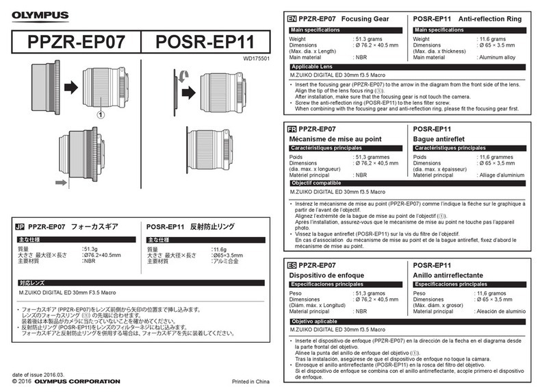 Olympus PPZR-EP07 User manual