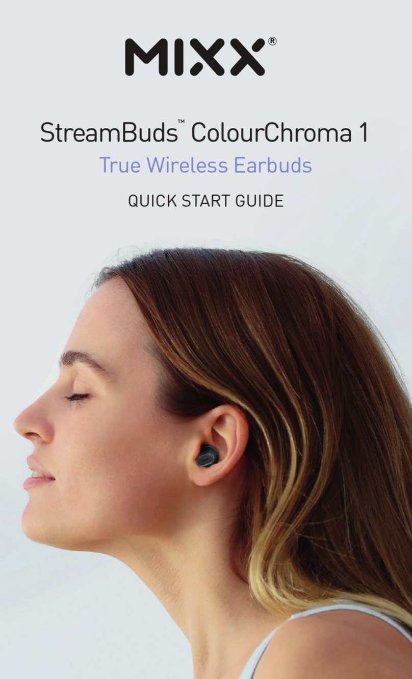Mixx StreamBuds ColourChroma 1 quick start guide