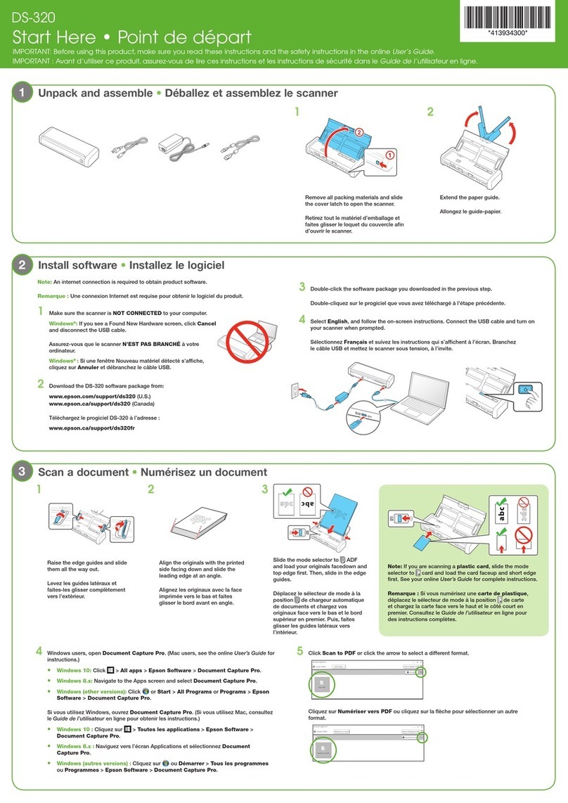 Epson DS-320 Instruction Manual