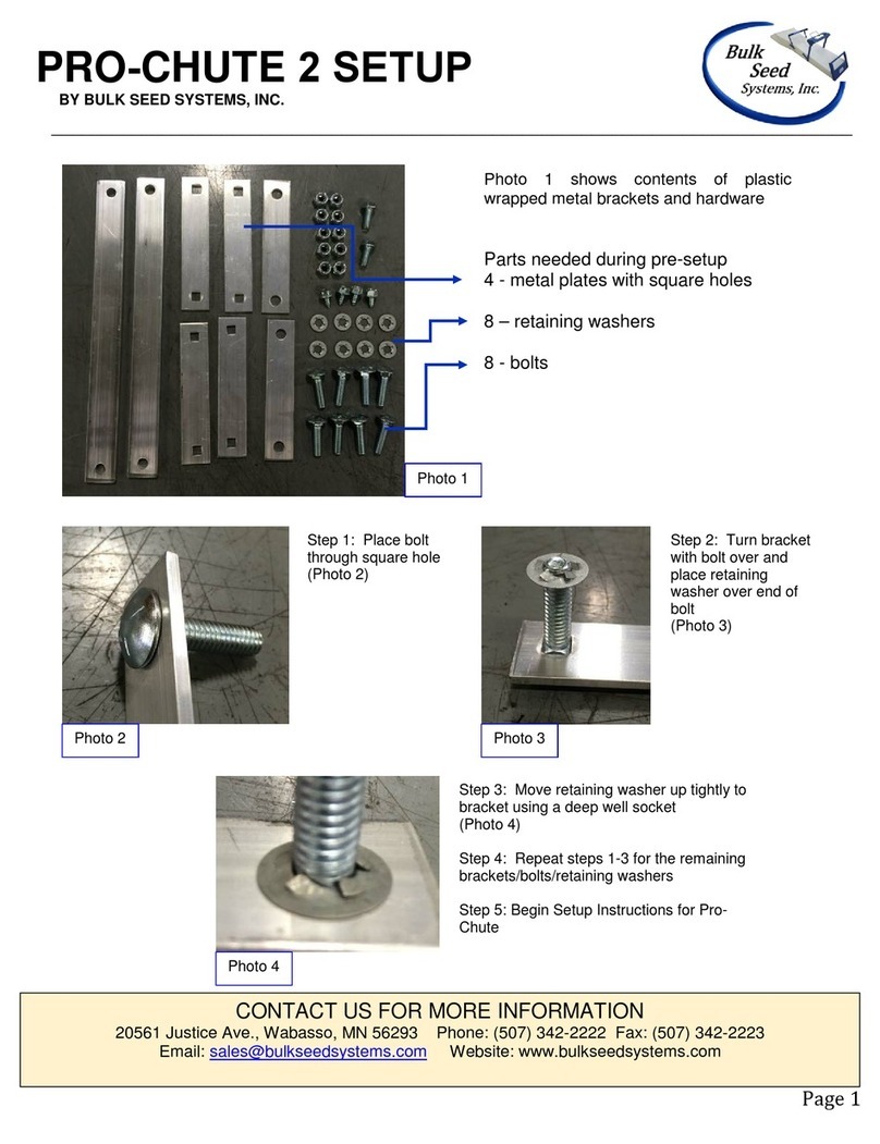 BULK SEED SYSTEMS PRO-CHUTE 2 Setup