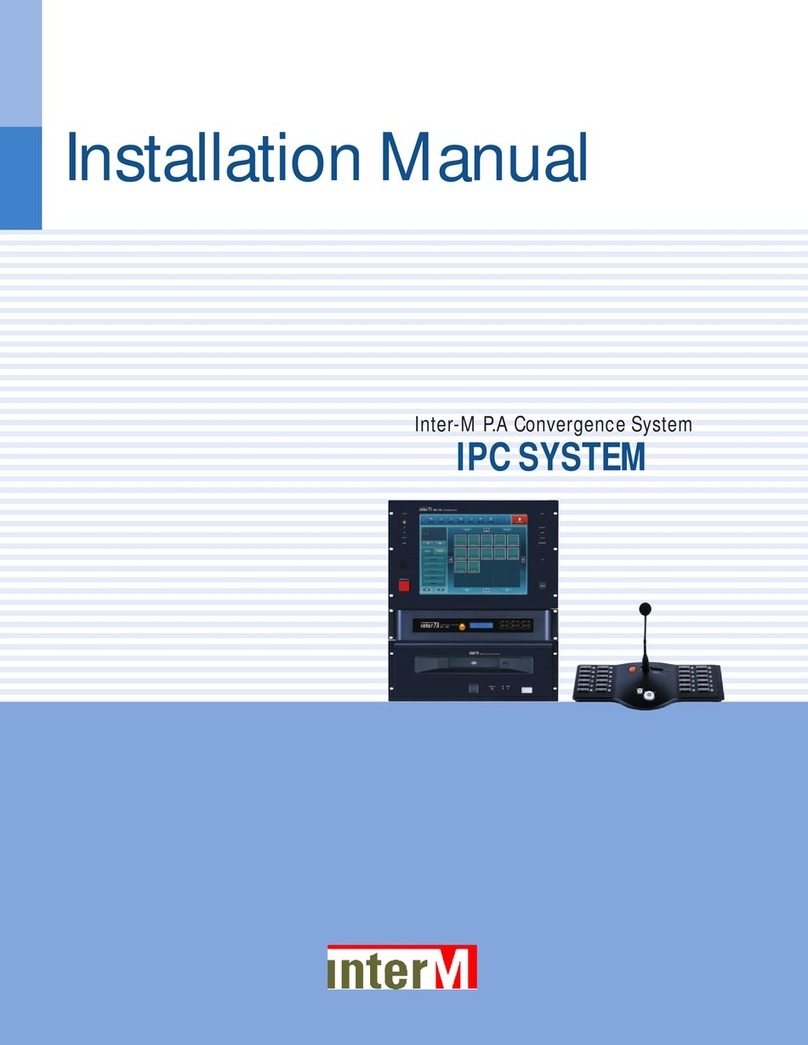 Inter-m IPC SYSTEM installation manual