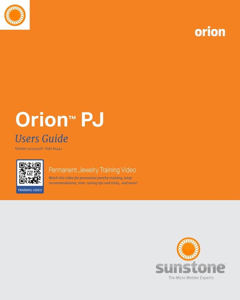SUNSTONE Orion PJ User manual