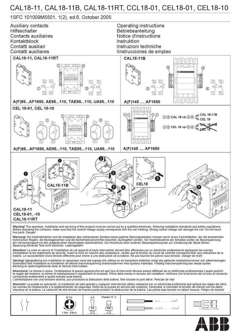 ABB CAL18-11 operating instructions ABB CAL18-11 operating instructions