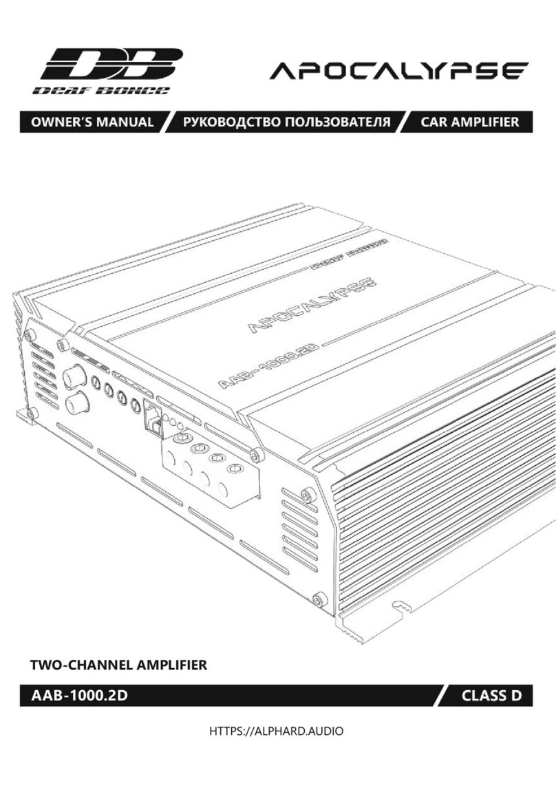 Deaf Bonce Apocalypse AAB-1000.2D owner's manual