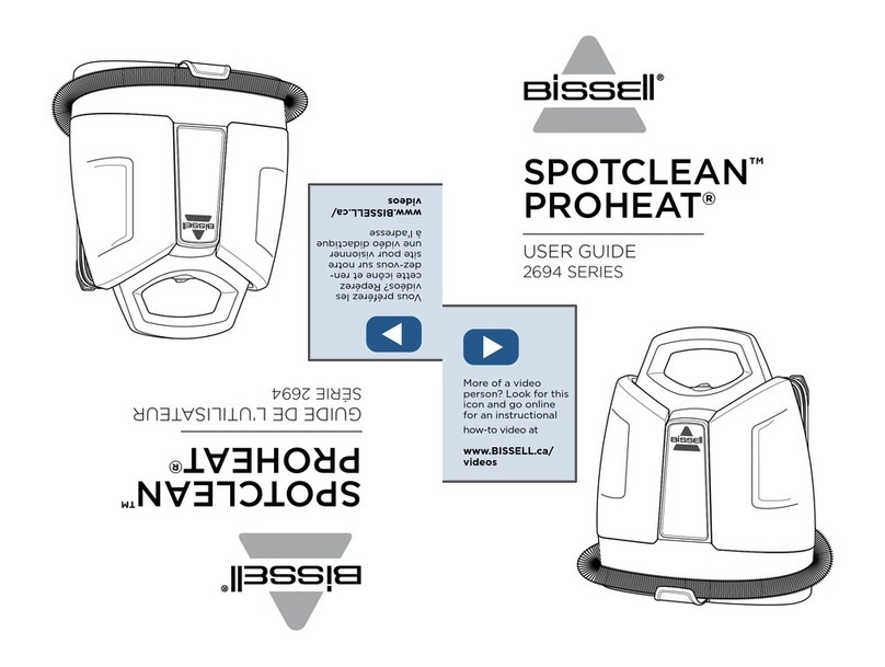 Bissell SPOTCLEAN PROHEAT 2694 Series user guide