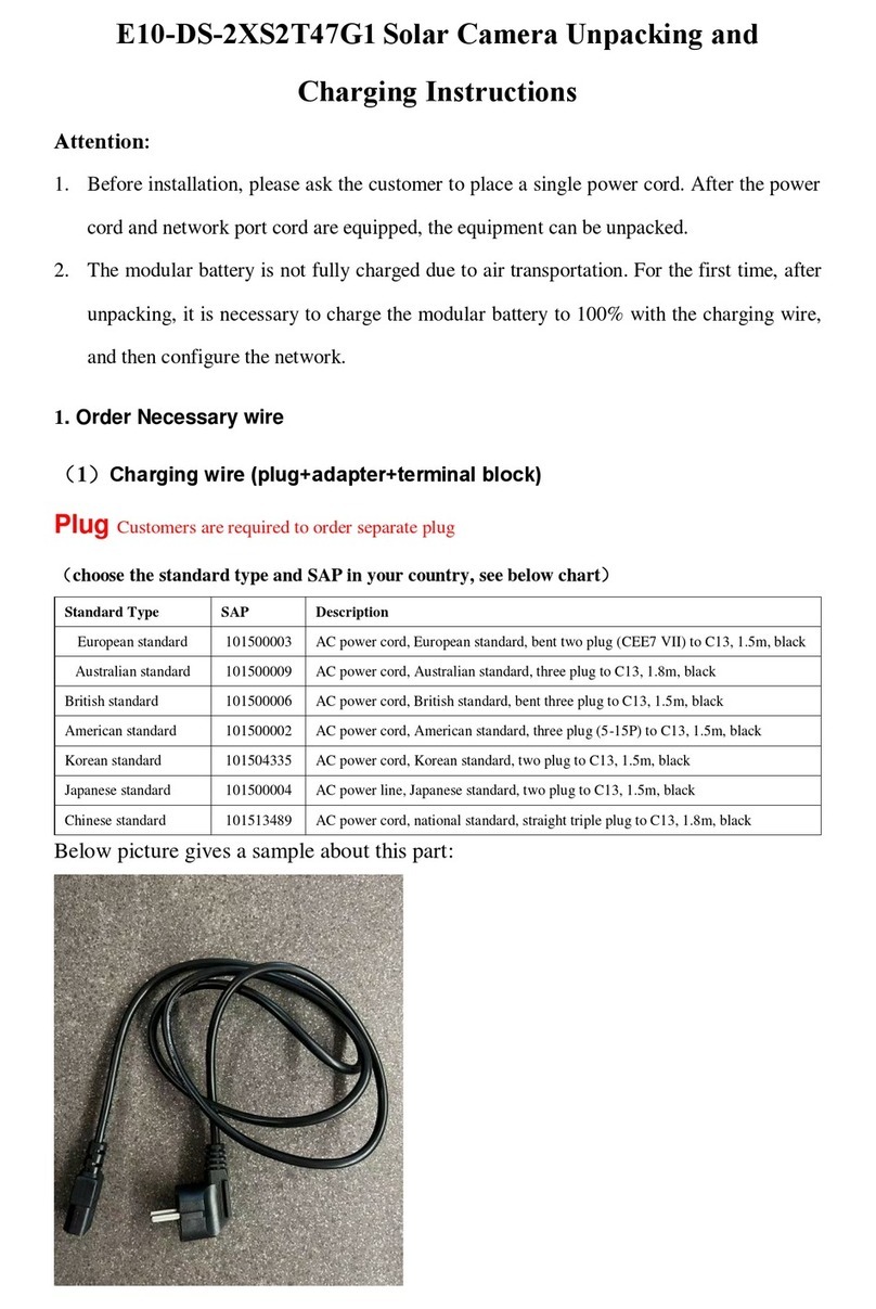 HIK VISION E10-DS-2XS2T47G1 User manual