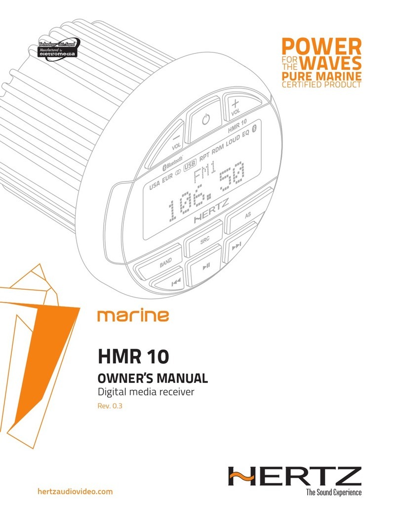 Hertz marine HMR 10 owner's manual