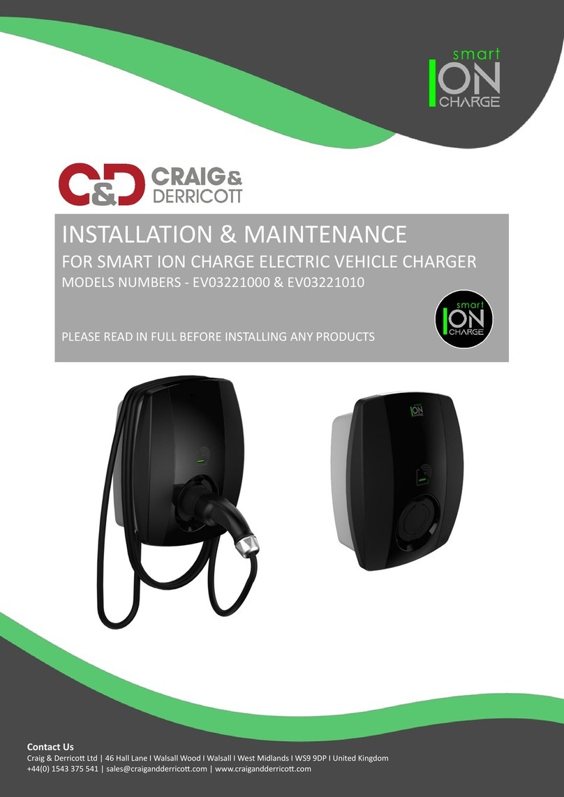CRAIG & DERRICOTT SMART ION CHARGE EV03221000 Maintenance and service guide