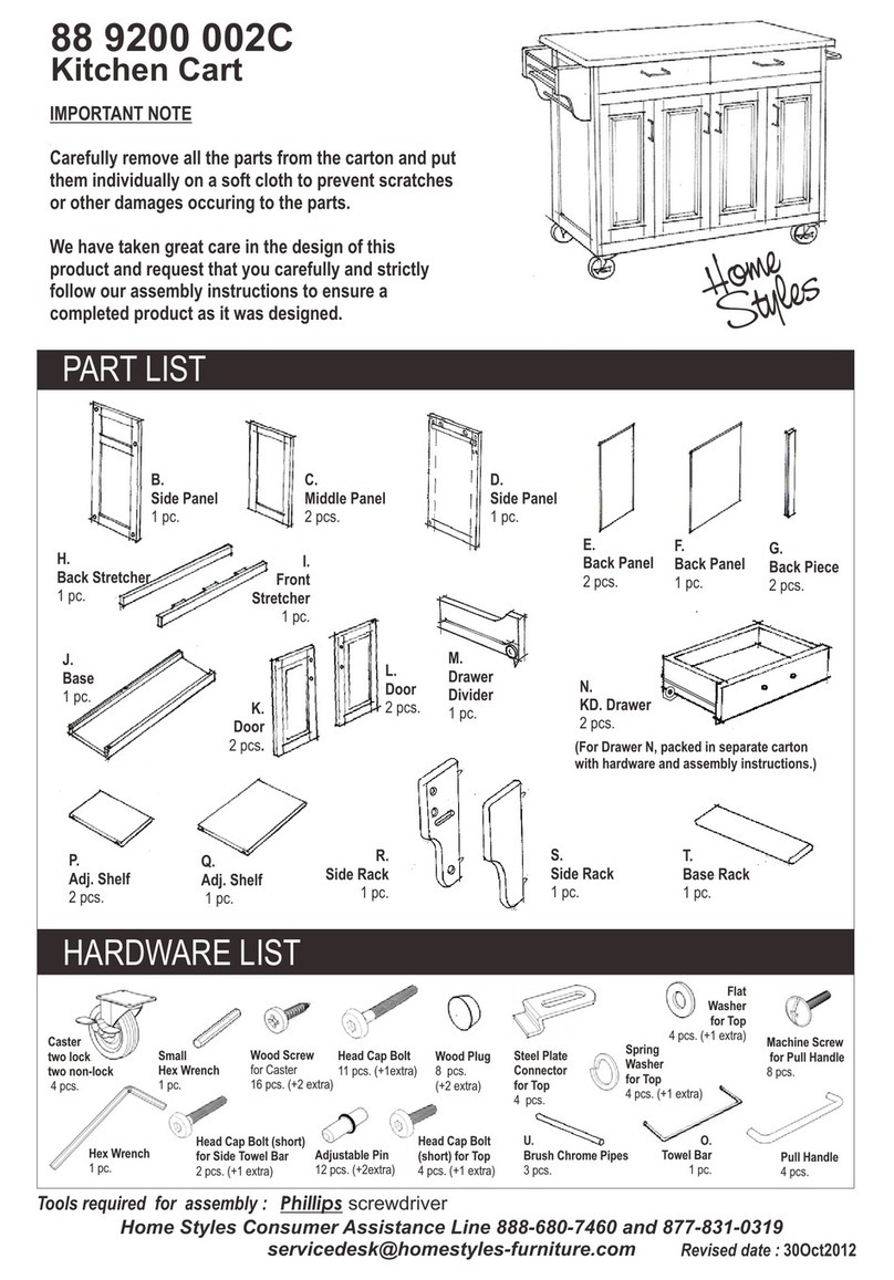 Home Styles 88 9200 002C manual Home Styles 88 9200 002C manual