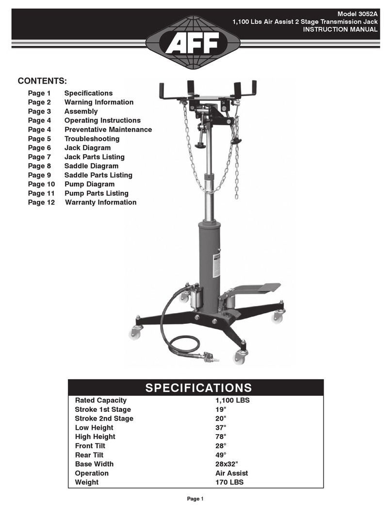 AFF 3052A instruction manual