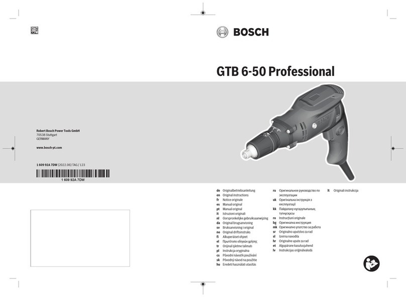 Bosch Professional GTB 6-50 User manual