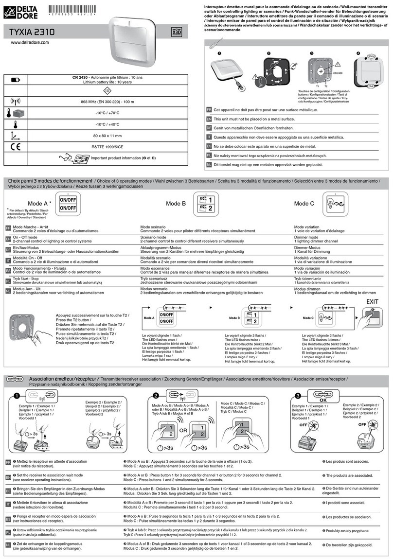 DELTA DORE 3513140002980 manual
