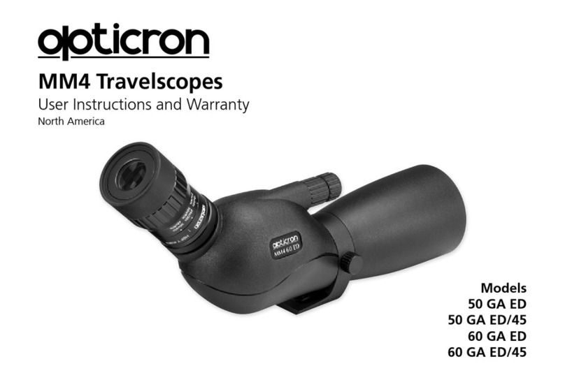 Opticron 50 GA ED/45 User instructions and warranty