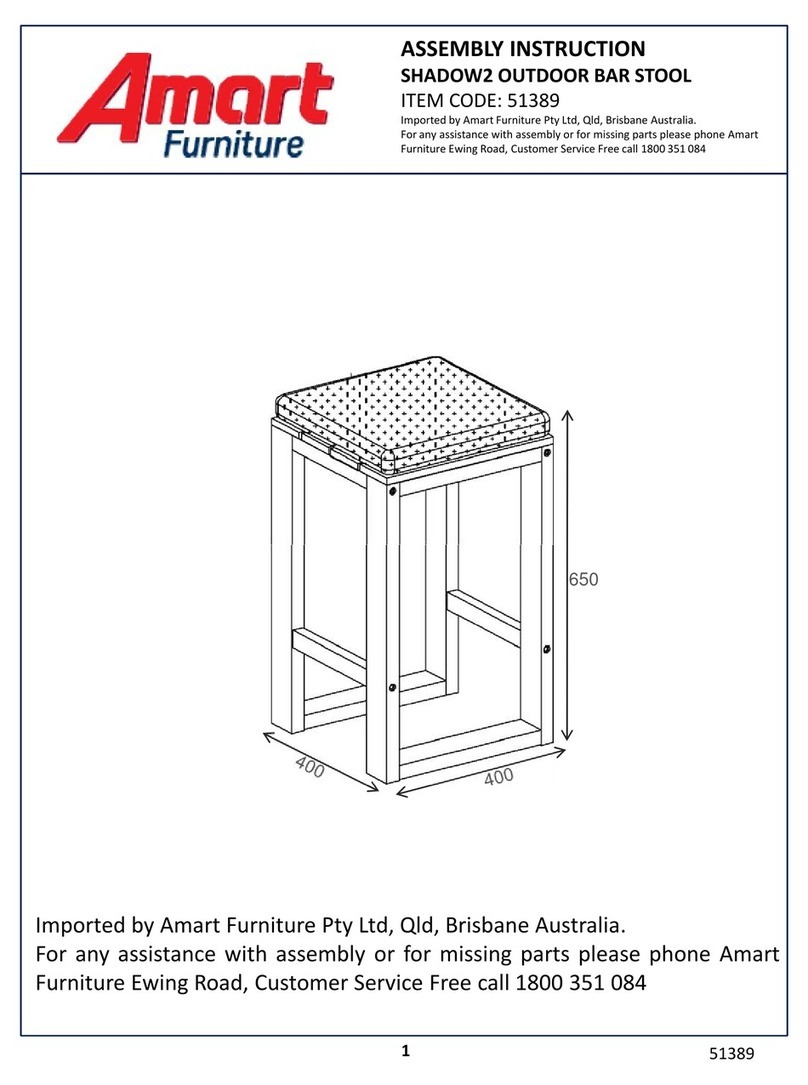 Amart Furniture SHADOW2 51389 Assembly instruction