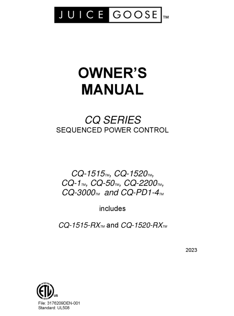 JuiceGoose RX Series User manual