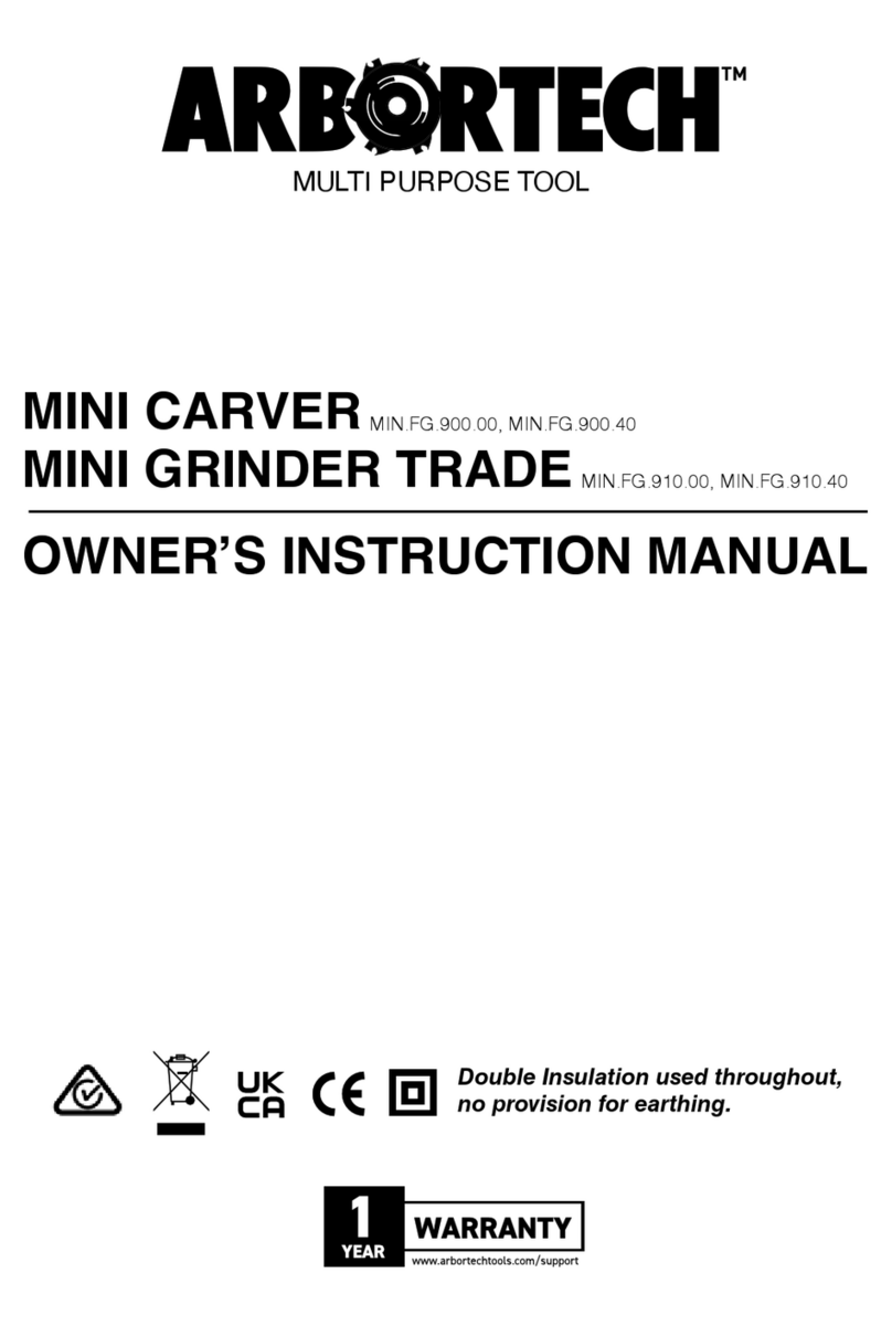 Arbortech MIN.FG.900.00 Owner's instruction manual