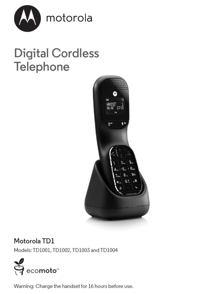 Motorola TD1 User manual