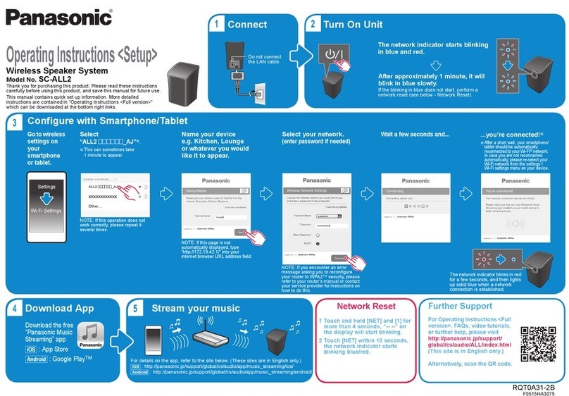 Panasonic SC-ALL2 User manual