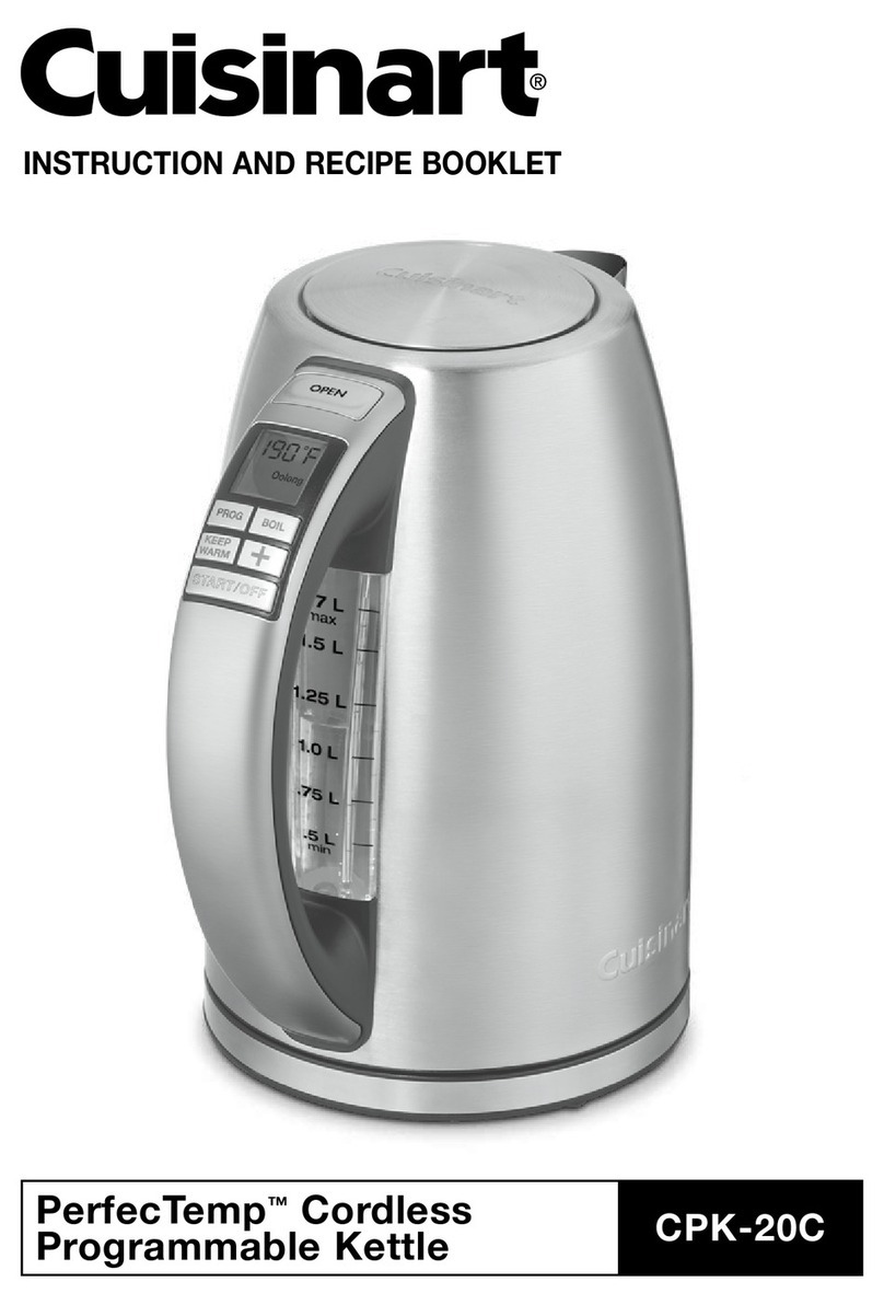 Cuisinart PerfecTemp CPK-20C Service manual