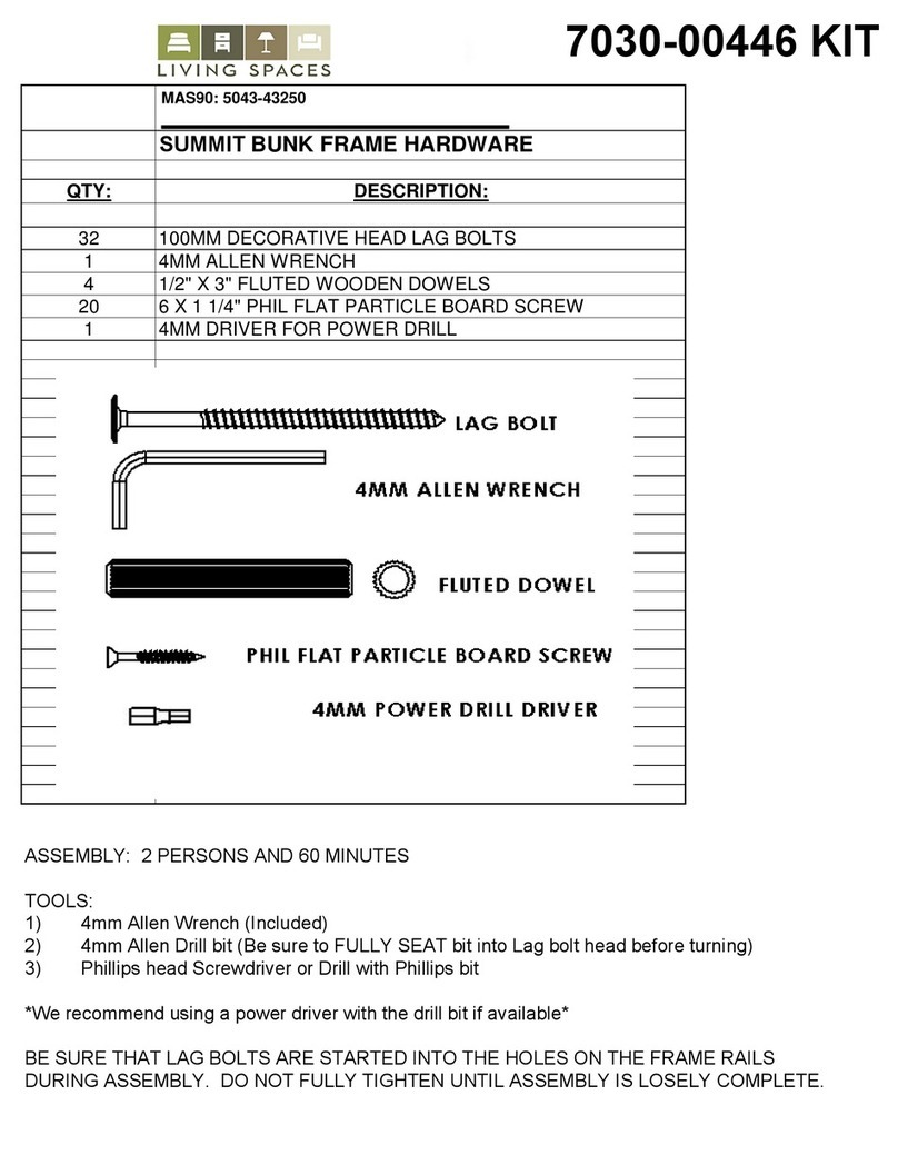 Living Spaces 7030-00446 KIT User manual