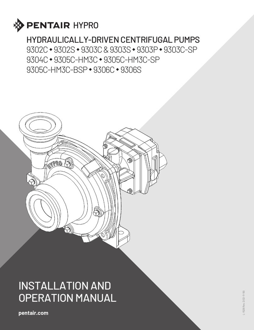 Pentair HYDRO 9302C Installation and operation manual