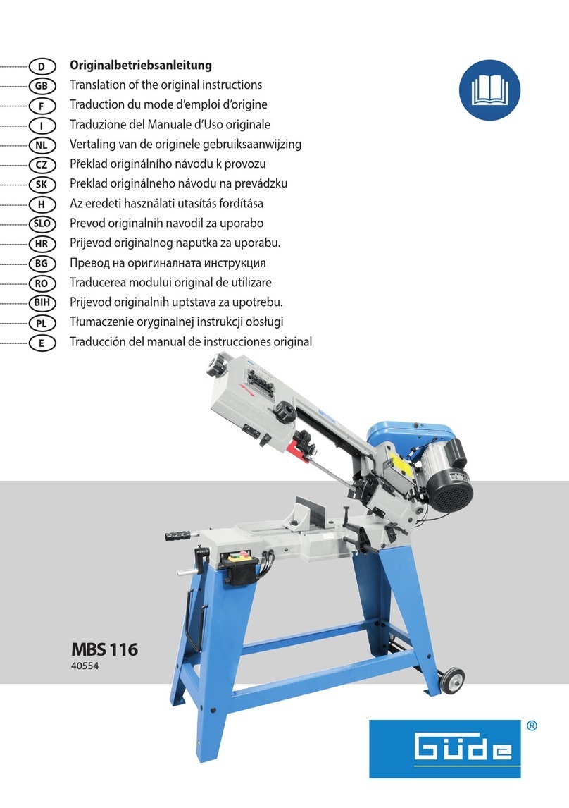 GÜDE MBS 116 User manual
