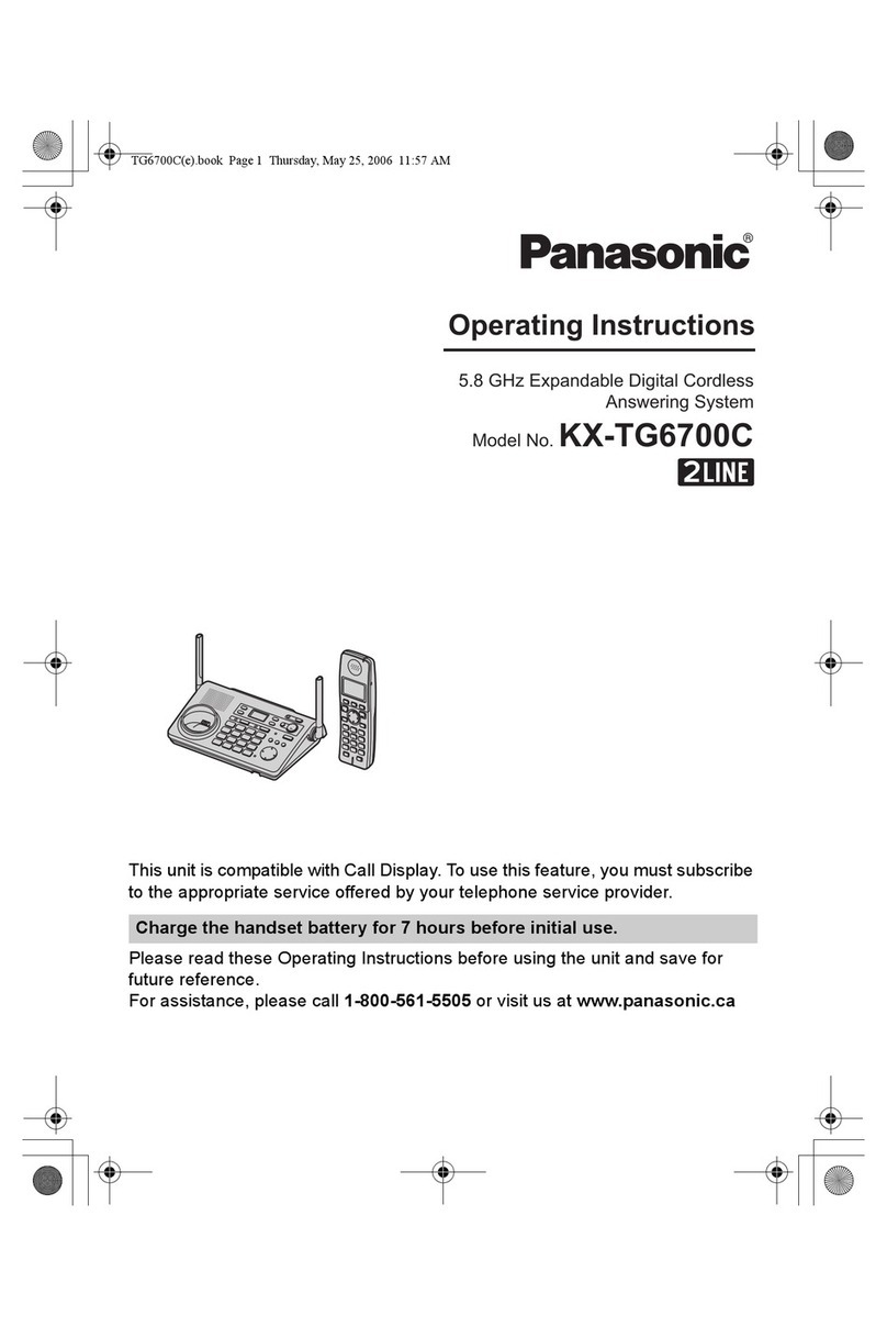 Panasonic KX-TG6700C operating instructions
