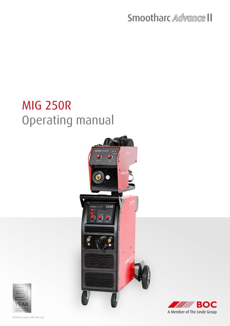 Linde BOC Smootharc Advance II MIG 250R operating manual
