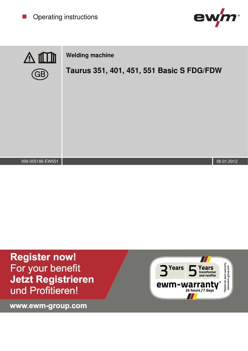 EWM Taurus 451 Basic S FDG/FDW operating instructions EWM Taurus 451 Basic S FDG/FDW operating instructions