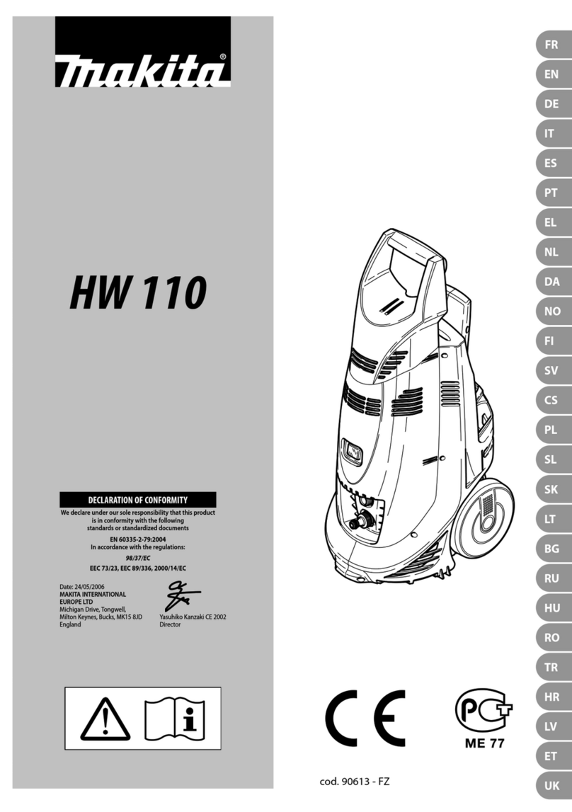 Makita HW 110 User manual