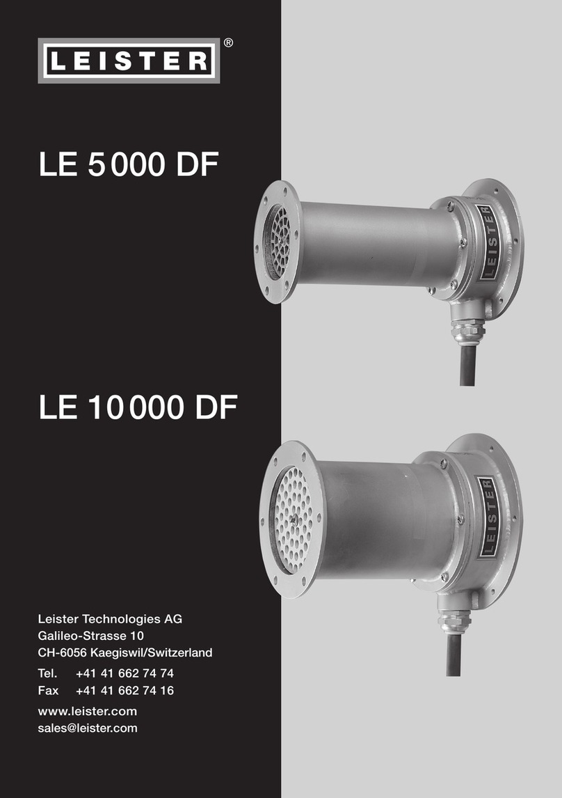 Leister LE 5 000 DF operating instructions
