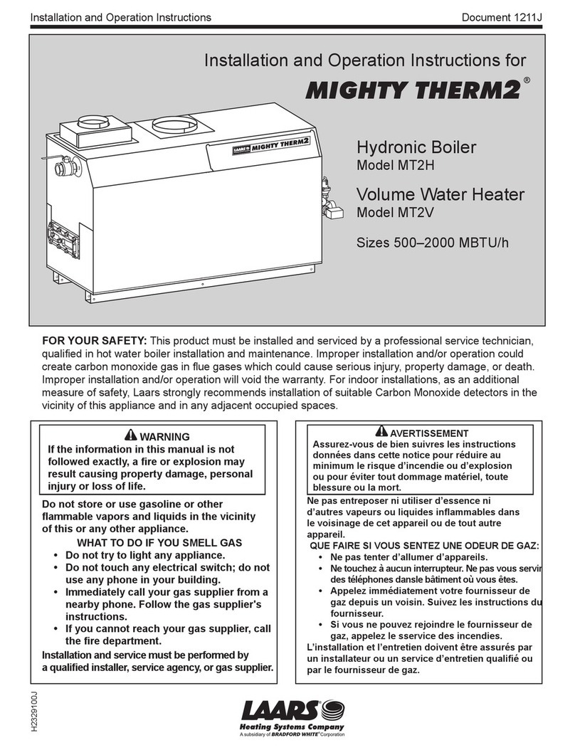 Laars MIGHTY THERM2 Assembly, installation and operation instructions