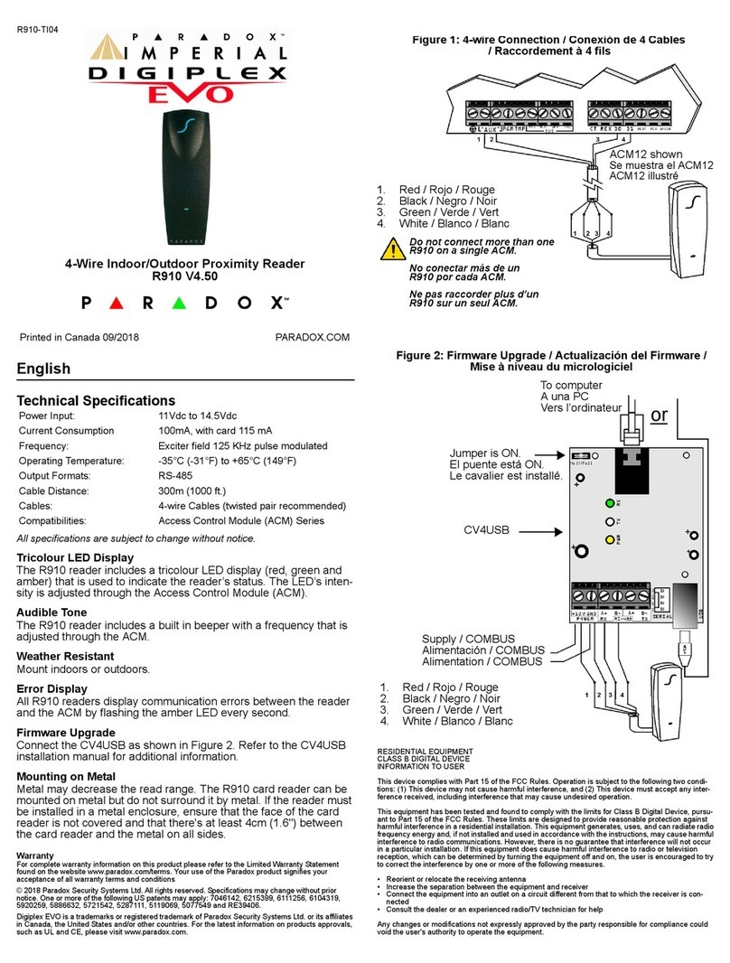 Paradox imperial Digiplex Evo R910 manual