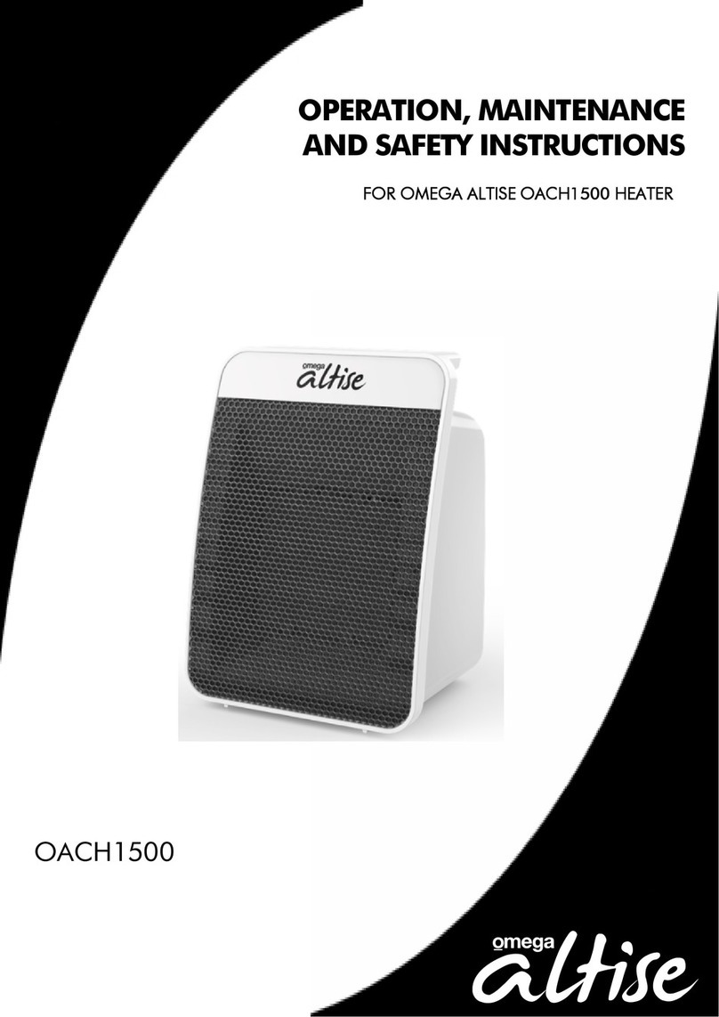 Omega Altise OACH1500 Operation, maintenance and safety instructions