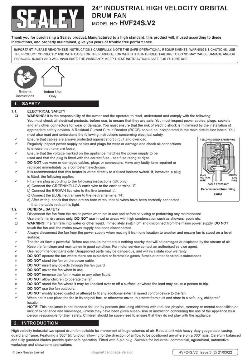 Sealey HVF24S.V2 User manual