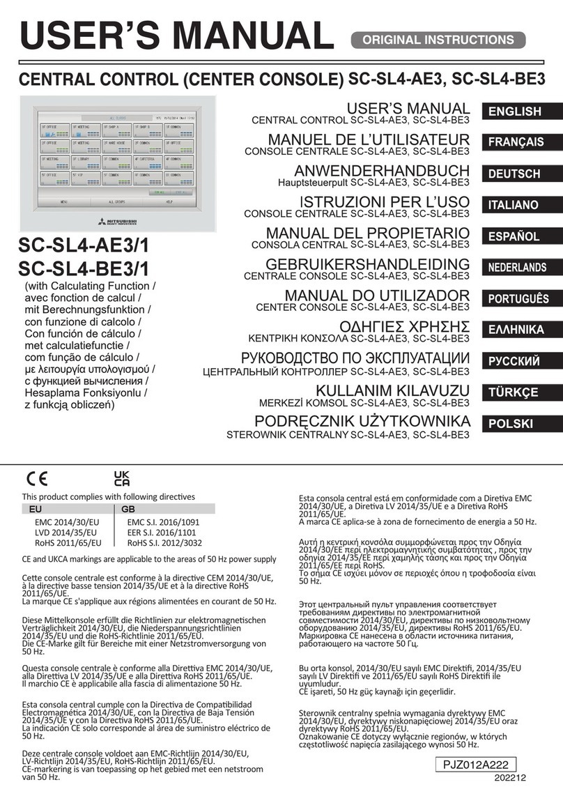 Mitsubishi Heavy Industries SC-SL4-AE3 user manual